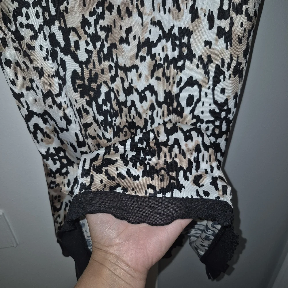 Soma Size Large Animal Print Nightgown with Lace